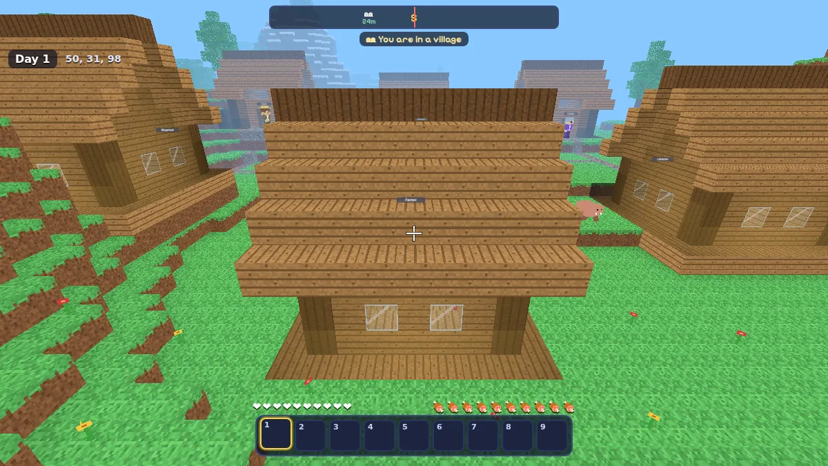 Wooden village houses